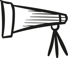 Draw Telescope Sketch Style Svg Vector, Free Vectors File